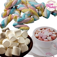 Marshmallow Cv Mallow 250G/1KG White Vanilla Marshmallow Twist Marshmallow Assorted Marshmallow Stra