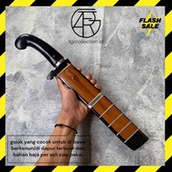 Golok kerja kebun polet keren sudah siap pakai cocok tebas berat tebal baja per khas cibatu