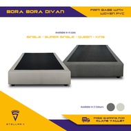 BORA BORA Divan, Woven PVC Firm Base Divan, Available Sizes (King, Queen, Super Single, Single)
