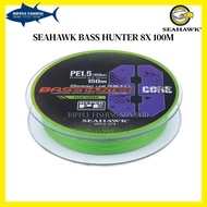 Seahawk Bass Hunter 8x 100M Affordable | High Abrasion ➕ Tensile Strength❗ Braided Fishing Line
