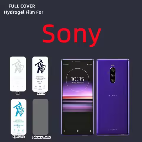 2pcs HD Hydrogel Film For Sony Xperia 10 1 IV Matte Screen Protector For Xperia5 III IV 10 VII Xperi