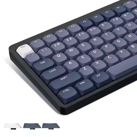143 Key Low Profile Black Grey PBT Keycap Horizon Keycap for Gateron MX Gamer Mechanical Keyboard wi