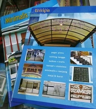 buku katalog tralis kanopi pagar besi minimalis dan tempa 2 buku besar