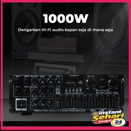 Sunbuck Audio Amplifier Bluetooth HiFi USB Adjustable USB MP3 FM 1000W - AV-MP326BT PRO - 7CSK5CBK