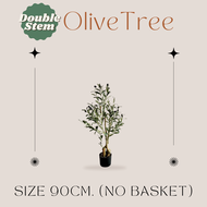[120พร้อมส่ง/อื่นๆPRE14วัน]🫒🍃OLIVE TREE (รุ่น2ลำต้น) ต้นโอลีฟ ต้นมะกอกปลอม งานคุณภาพดีเหมือนจริง มิน