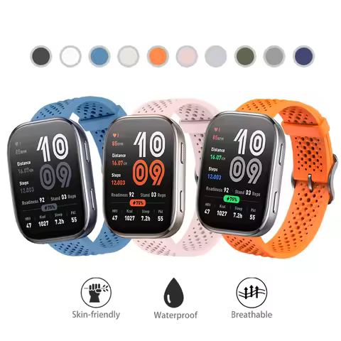 Silicone Band Strap for Amazfit Bip 6 Original Watchband 22mm Universal Replacement Bracelet for Ama