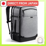 [Inateck] Lightour Travel Backpack, Expandable 38.5–46.2L, Large-Capacity Carry-On Backpack, Gray