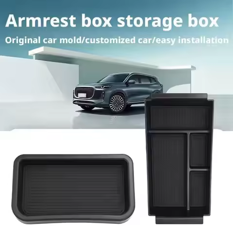 High Quality ABS Central Armrest Storage Box Organozer Tray For Chery jaecoo j7 PHEV Tiggo 7 PHEV 20
