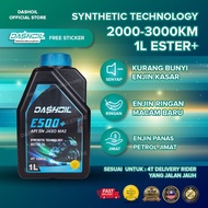 DASH OIL 15W50 ESTER SEMI SYNTHETIC MINYAK HITAM ESTER SEMI SINTETIK Y15 LC135 RS WAVE LAGENDA EX5 D