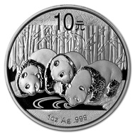 2013 1 oz Chinese Panda Silver legal tender bullion / coin, in original mint capsule.