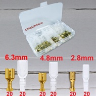 120 PCS Terminal Wire Crimp Connector Spade Kit - 120 Pieces Spade Connector Terminal Cable - 120 PC
