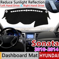 สำหรับ Hyundai Sonata 2010 2011 2012 2013 2014 Yf Anti-Slip Mat แผ่นคลุมแผงหน้าปัดรถยนต์ Sunshade Da