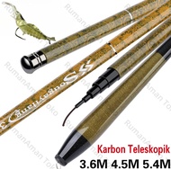 【Beli 1 gratis 1】(COD)Joran antena super kuat / tegek import kaku ringan / tegek pancing super kuat 