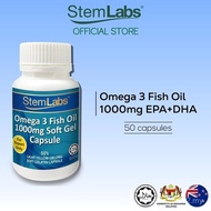 StemLabs Minyak Ikan Omega 3 1000mg EPA DHA Fish Oil [Jakim Halal]