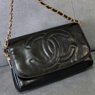 ⁺⊹古董精品⊹⁺┇CHANEL 經典金幣長夾WOC側揹包✦斜揹包