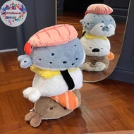 AY Cartoon Cute Plush Sushi Seal Otter Toy Keychain Pendant Decoration Pillow Kawaii Sushi Sea Otter