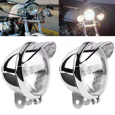 Motorcycle Front Auxiliary Light Black GN 125 Side Light Accessories External Headlight CM 125 Side 