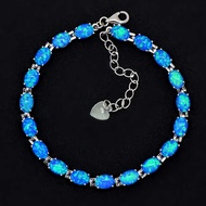 Opal Opal New Style Chaway Egg-Shaped Bracelet Opal Oval Bracelet Fashion Colorful Jewelry Inlaid Op
