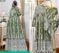 GAMIS SET HIJAB BAHAN CERUTI ETNIK MOTIF TERBARU TANGAN PERTAMA ELEGAN