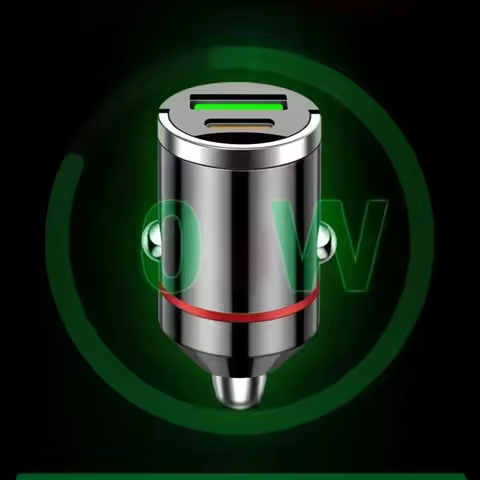 Ultra-Compact 100W Car Charger - PD 30W + QC3.0 Mini USB-C Port for iPhone, Samsung, Huawei