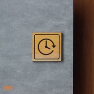 24 hours signage - room sign - 24 hours - wall sign - 24 hours