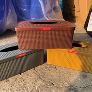 Tissue Box Rectangular rattan tissue box tissue holder