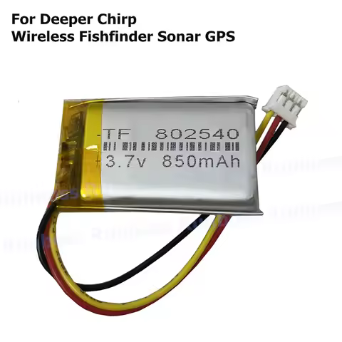 New 3.7V 850mAh Li-Polymer Battery For Deeper Chirp Wireless Fishfinder Sonar GPS