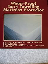 Emma Barclay Waterproof Terry Towelling Mattress Protector King Size Polycotton White