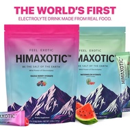 HIMAXOTIC Hydrate - Razzleberry - Watermelon - Sugar Free - Electrolytes - Food Based Ingredients On