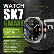 New SK7 Ultra Smart Watch Supports Korean BT Call Unisex 1.53" AMOLED Fitness Smart Watch Voice Heal