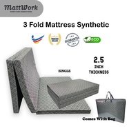 MATTWORK 2.5" Foldable Mattress Single Mattress Foldable Bed Tilam Lipat Single Tilam Single Lipat 3