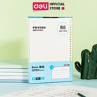 Sổ Còng Nhựa Sổ Tay A5 B5 Bìa Nhựa Cứng 80gsm 120 Trang Có Thể Thay Lõi Sổ Ruột Sổ Nhiều Size Deli -