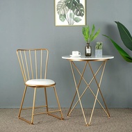 Nordic marble dining table chair dress manicure stool dining chair modern minimalist milk tea shop c
