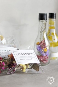 浮游花材料包 / 5入組 / 高酒瓶款