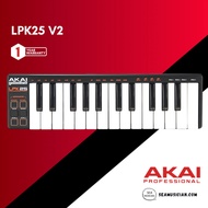 AKAI LPK25 V2 25-KEY LAPTOP PERFORMANCE KEYBOARD CONTROLLER (LPK25-V2/ MIDI CONTROLLER/ SEAMUSICIAN)