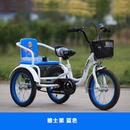 รถเหยียบเท้า Tri-cycle สําหรับเด็กขนาดใหญ่พร้อมตะกร้าเก็บของล้อเป่าลมเหมาะสําหรับเด็กชายและเด็กหญิงอ