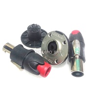 2 sets of 2 pairs of Audio Connector Jacks (2 Jacks IronSPEAKON + 2 Round Iron Sockets) - Audio Spea