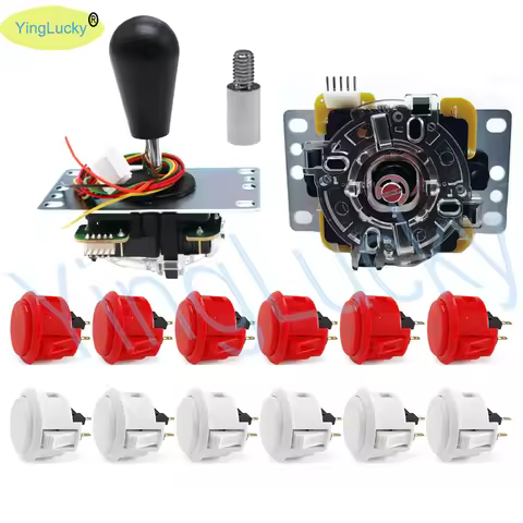 Original SANWA Arcade DIY KIT with Sanwa OBSF 30mm buttons Sanwa JLF-TP-8YT JOYSTICK oval ball head