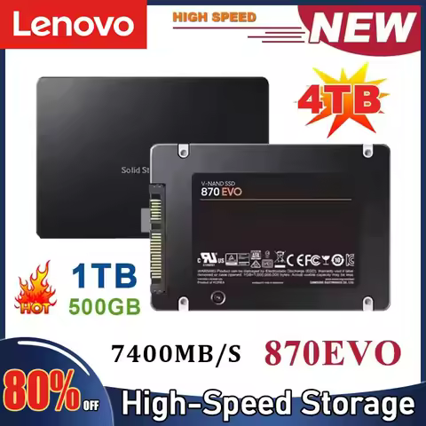 Lenovo Solid State Disk SSD 870 EVO 1TB2TB4TB Internal HDD Hard Drive Sata3 2.5 Inch For Laptop Micr