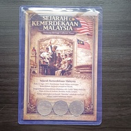 Malaysia Heritage Collector Poster with 3 x 50 Sen Coins