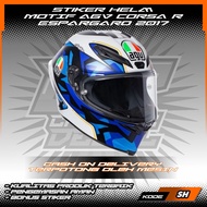 AGV CORSA R ESPGARO 2017 HELMET STICKER
