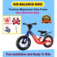Balance Bike Magnesium Alloy Frame Push Bike Children Toddler Baby Bicycle Basikal