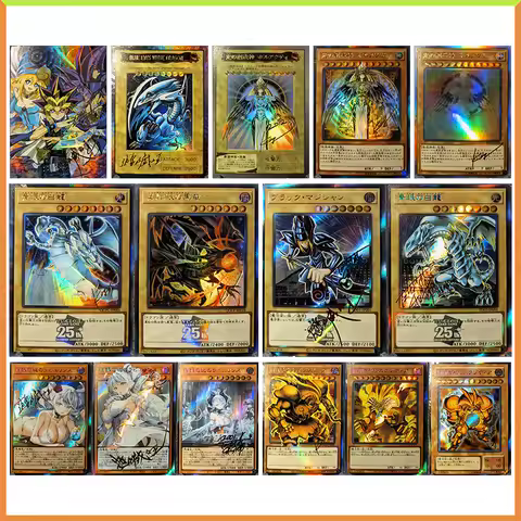 Anime Yu-Gi-Oh DIY ACG Egyptian God Dark Magician Exodia Tabletop Battle Game Toys for boys Collecti
