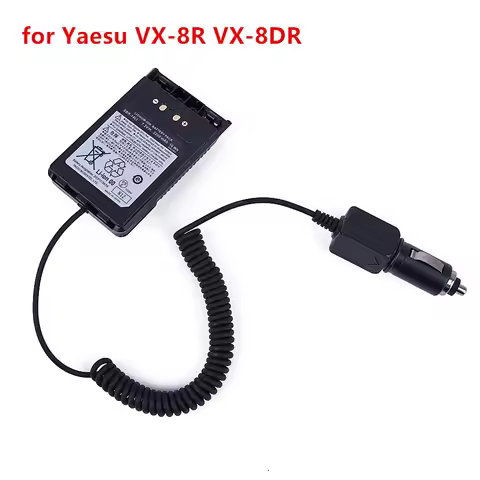 YAESU SBR-14LI Car Charger Battery Eliminator DC12V for Yaesu VX-8R VX-8DR VX-8GR FT-1DR FT1XD FT-2D