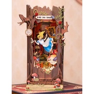 Rolife rolife rolife rolife falling wonderland bookend diy hut assembled handmade building blocks to