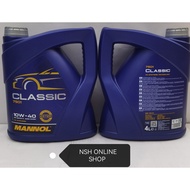 MANNOL MN7501 Classic SAE 10W-40 API SN/CH-4 ACEA A3/B4 Semi Synthetic Engine Oil (4 Litre)
