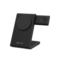 Mazer 3 in 1 Foldable/Desk Magnetic and Qi Wireless Charging Stand | 2 Years Warranty