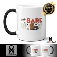 We Bare Bears Magic Mug or White Mug Logo with Bears Design