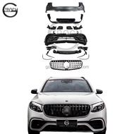 Genuine body kit for Benz X253 GLC Class 2016+ facelift GLC63 AMG style car bumpers rear bumper diff