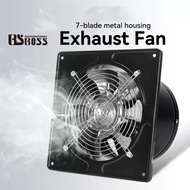 BSBOSS 7-blade metal housing Exhaust Fan Ventilation Industrial Kipas